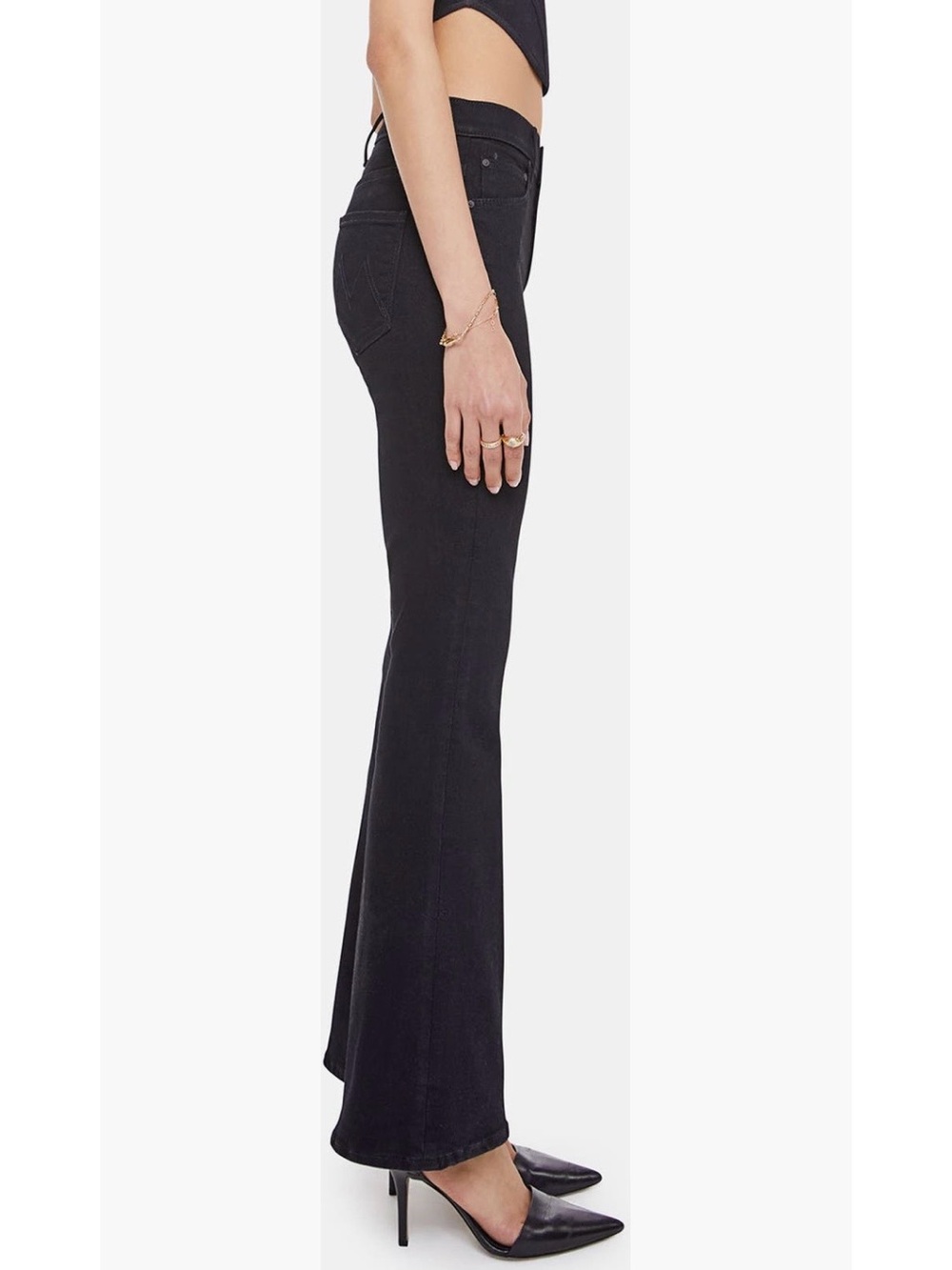 Mother The Weekend Flare Jeans in Nighty Night Size 28 - Picture 2 of 12